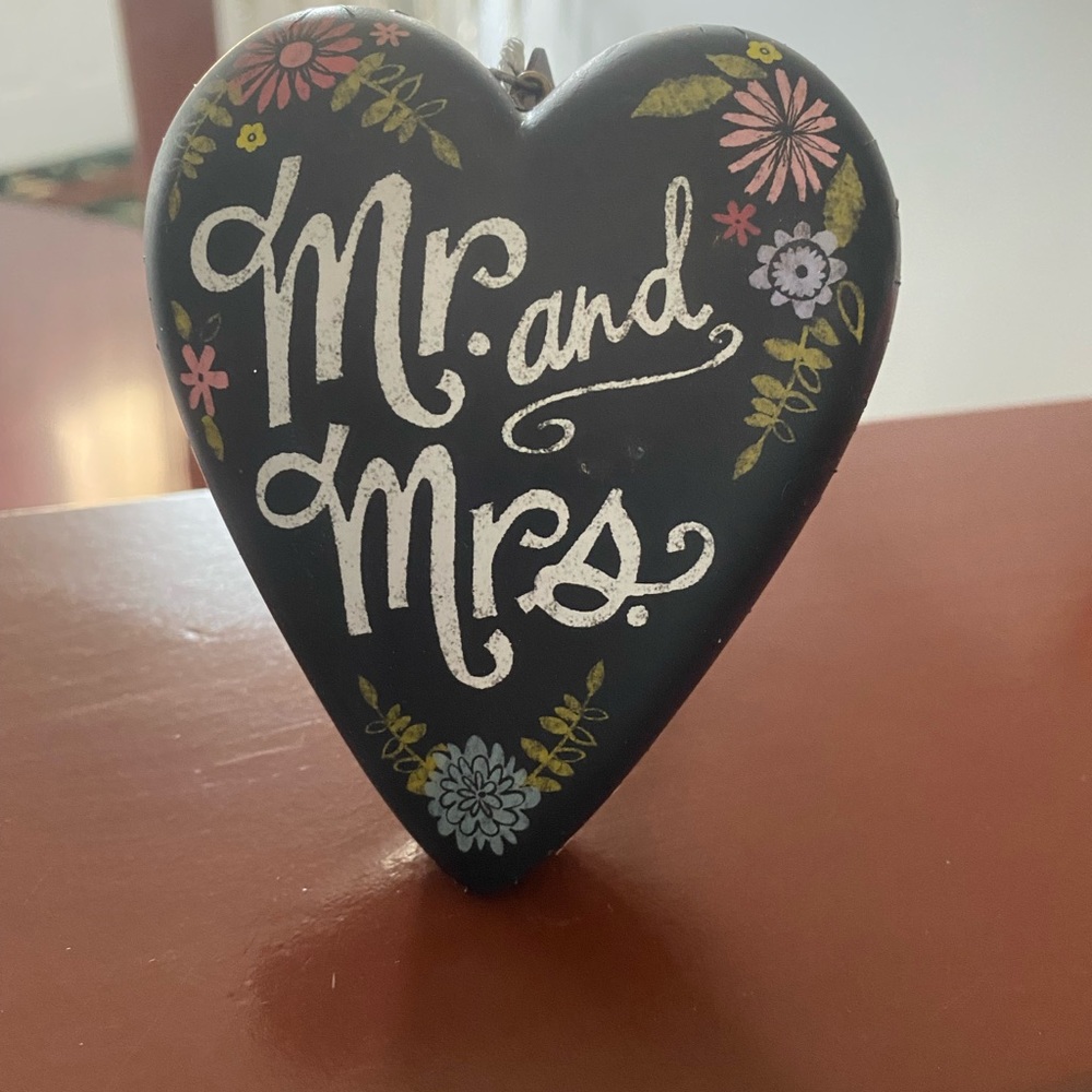 Lori Siebert Mr and Mrs heart art